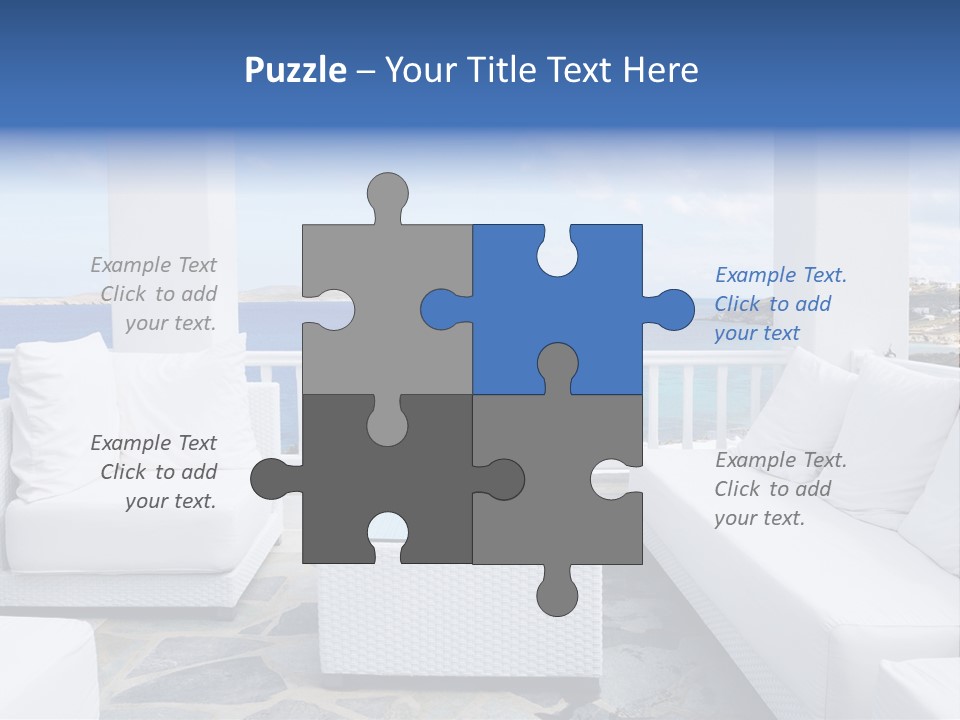 Apartment Interior Mykonos PowerPoint Template