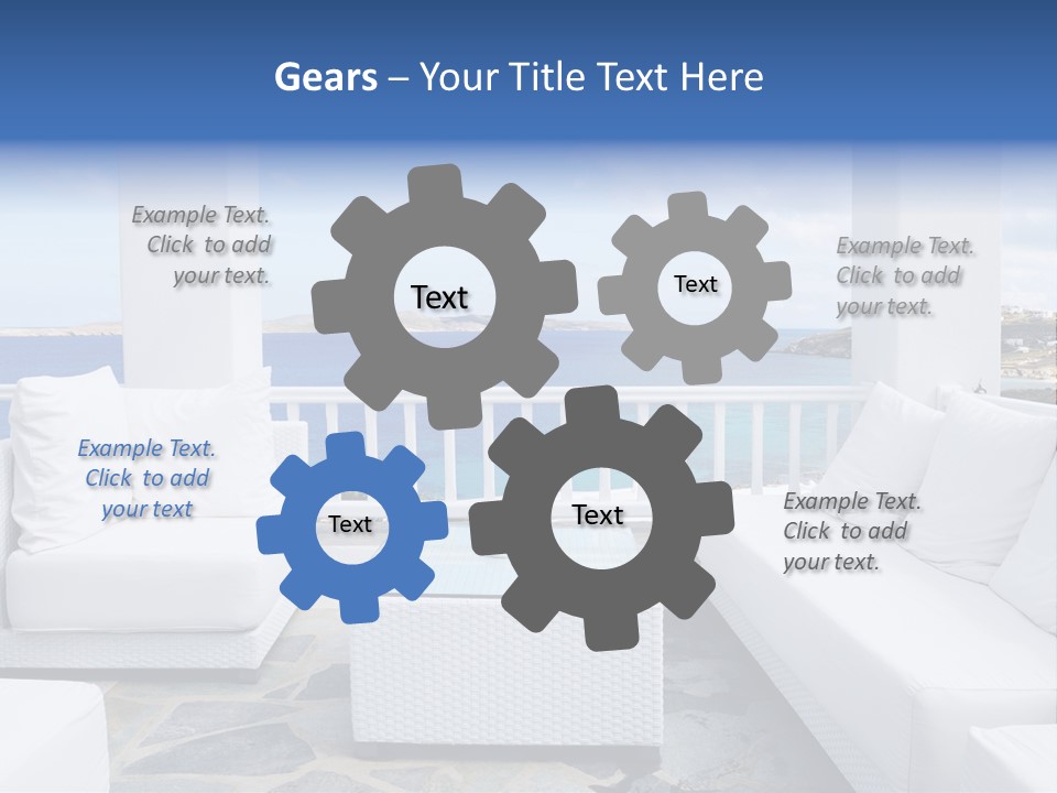 Apartment Interior Mykonos PowerPoint Template