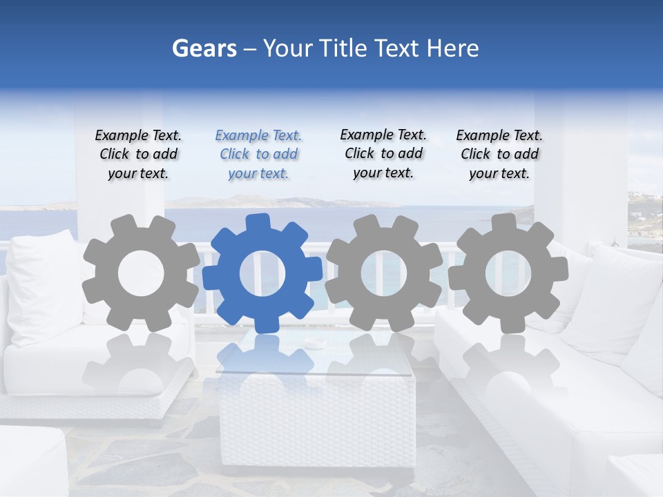 Apartment Interior Mykonos PowerPoint Template