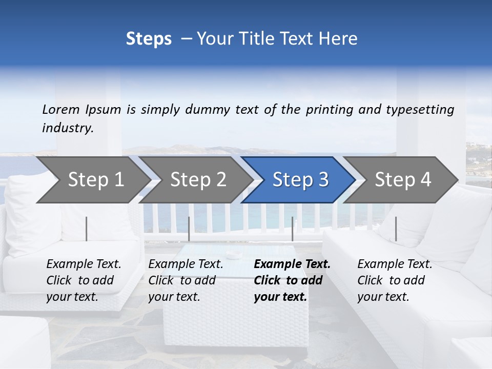 Apartment Interior Mykonos PowerPoint Template