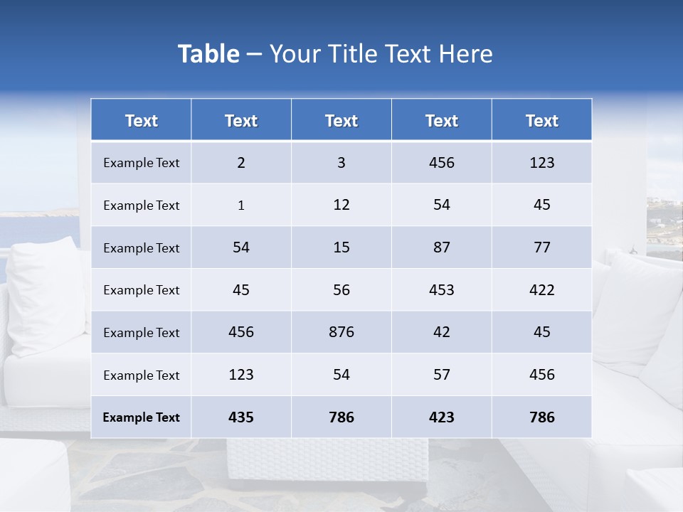Apartment Interior Mykonos PowerPoint Template