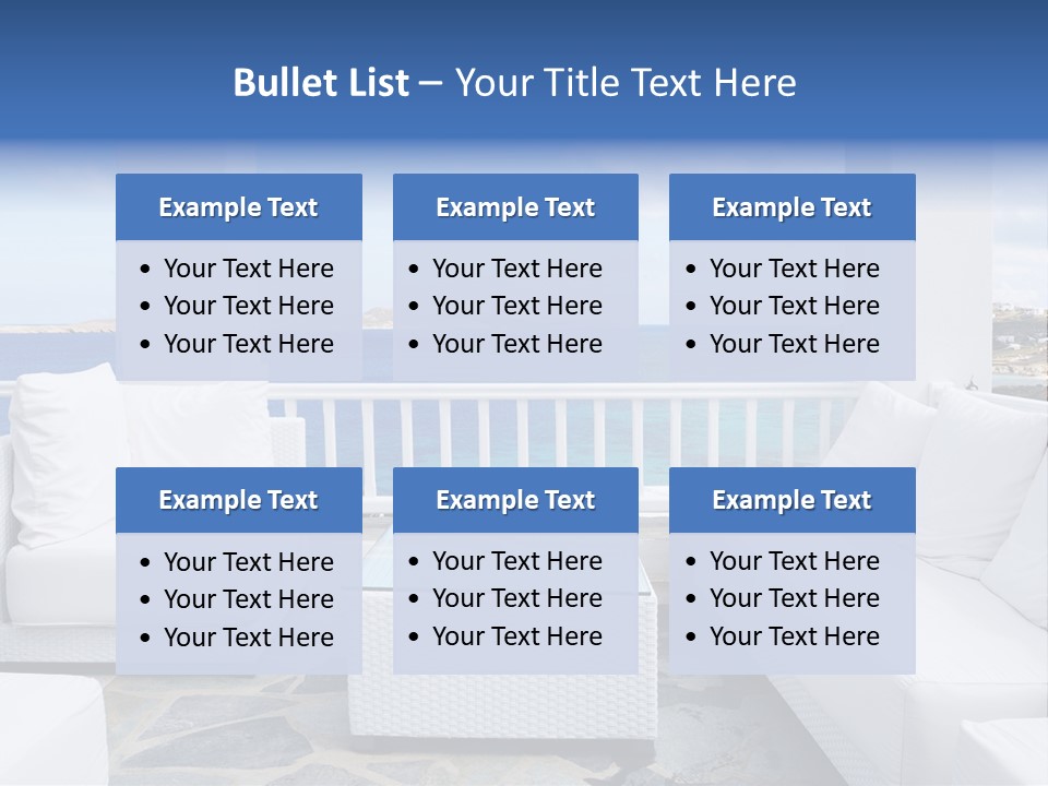 Apartment Interior Mykonos PowerPoint Template