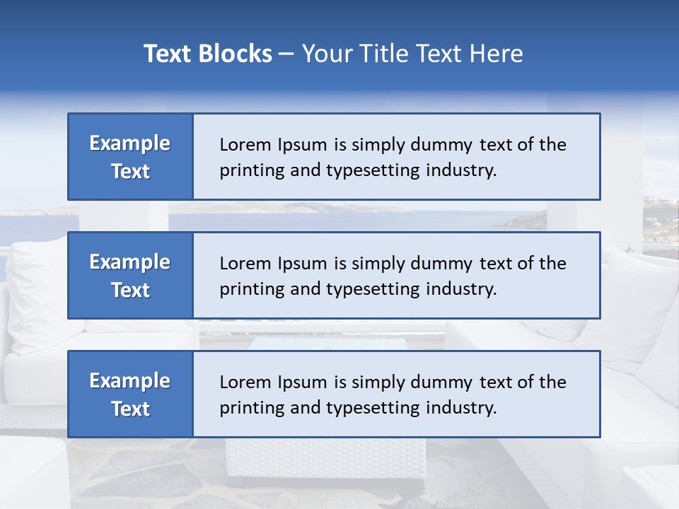 Apartment Interior Mykonos PowerPoint Template