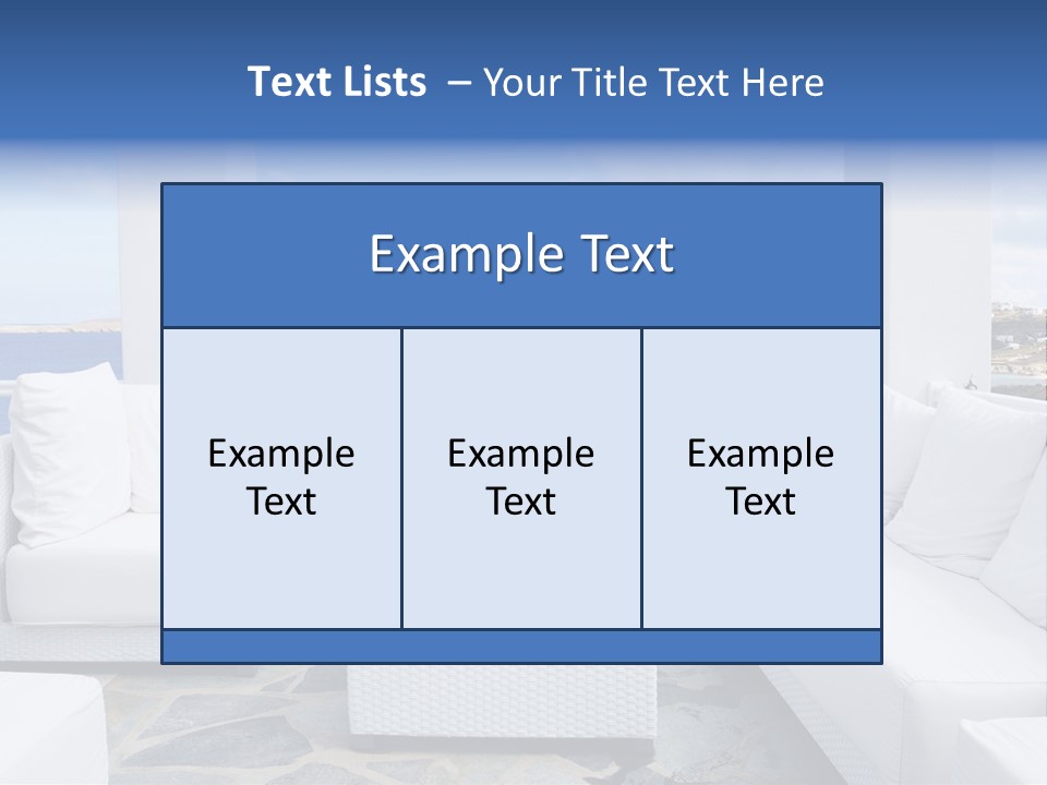 Apartment Interior Mykonos PowerPoint Template