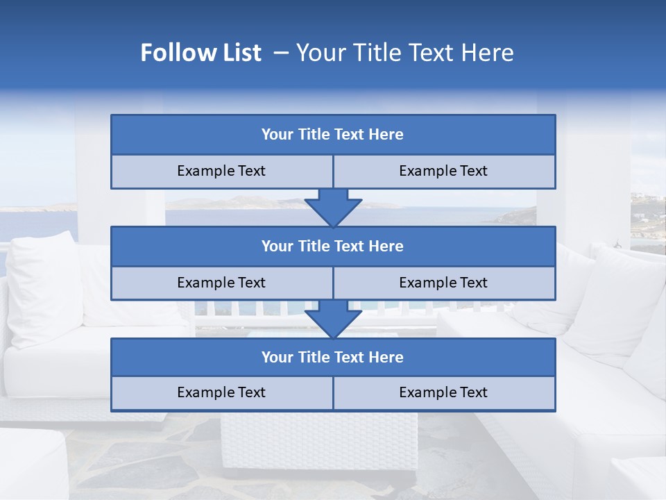 Apartment Interior Mykonos PowerPoint Template