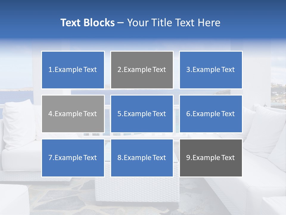 Apartment Interior Mykonos PowerPoint Template