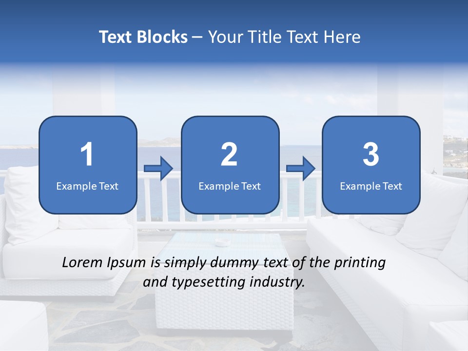 Apartment Interior Mykonos PowerPoint Template