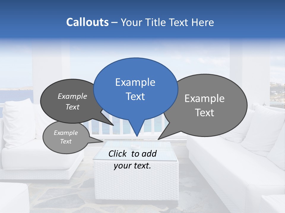 Apartment Interior Mykonos PowerPoint Template