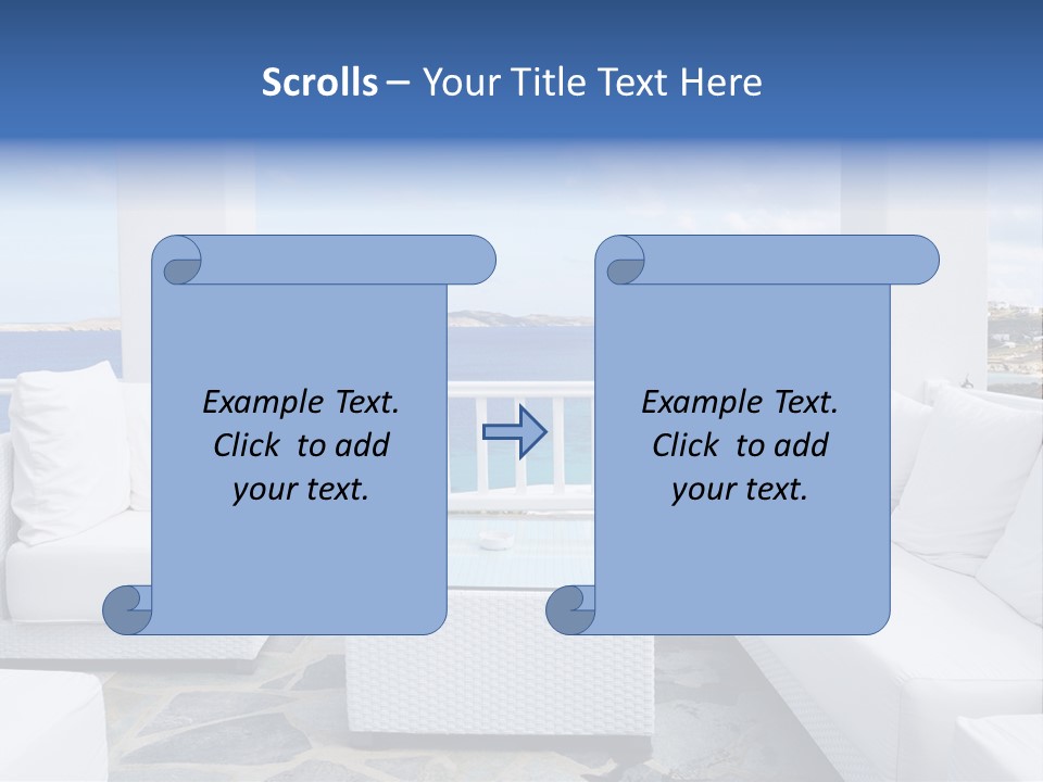 Apartment Interior Mykonos PowerPoint Template