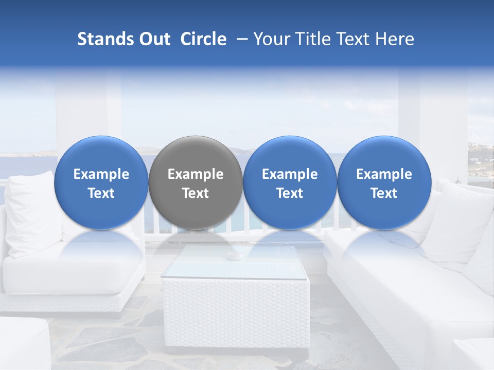 Apartment Interior Mykonos PowerPoint Template