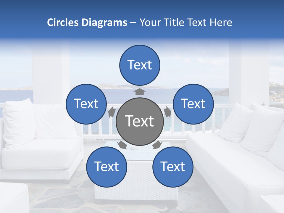 Apartment Interior Mykonos PowerPoint Template