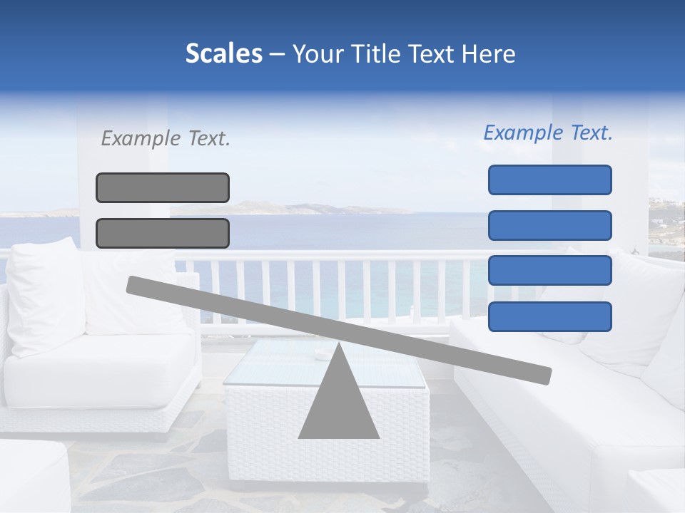 Apartment Interior Mykonos PowerPoint Template
