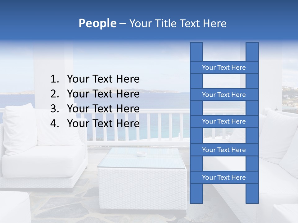 Apartment Interior Mykonos PowerPoint Template