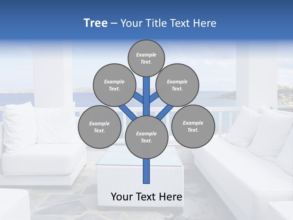 Apartment Interior Mykonos PowerPoint Template