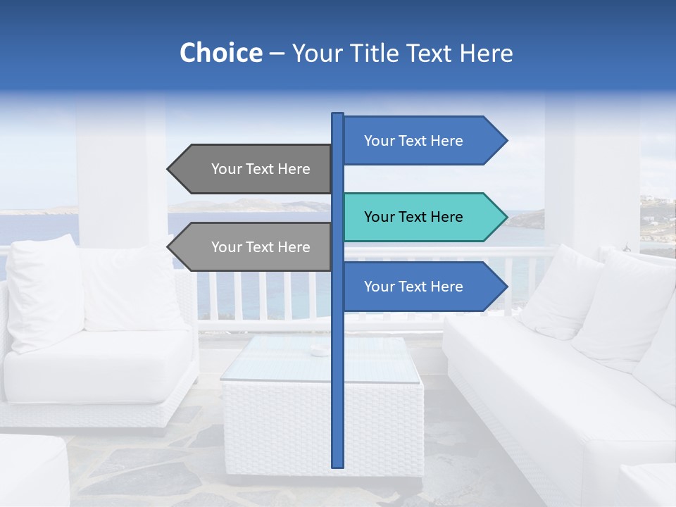 Apartment Interior Mykonos PowerPoint Template