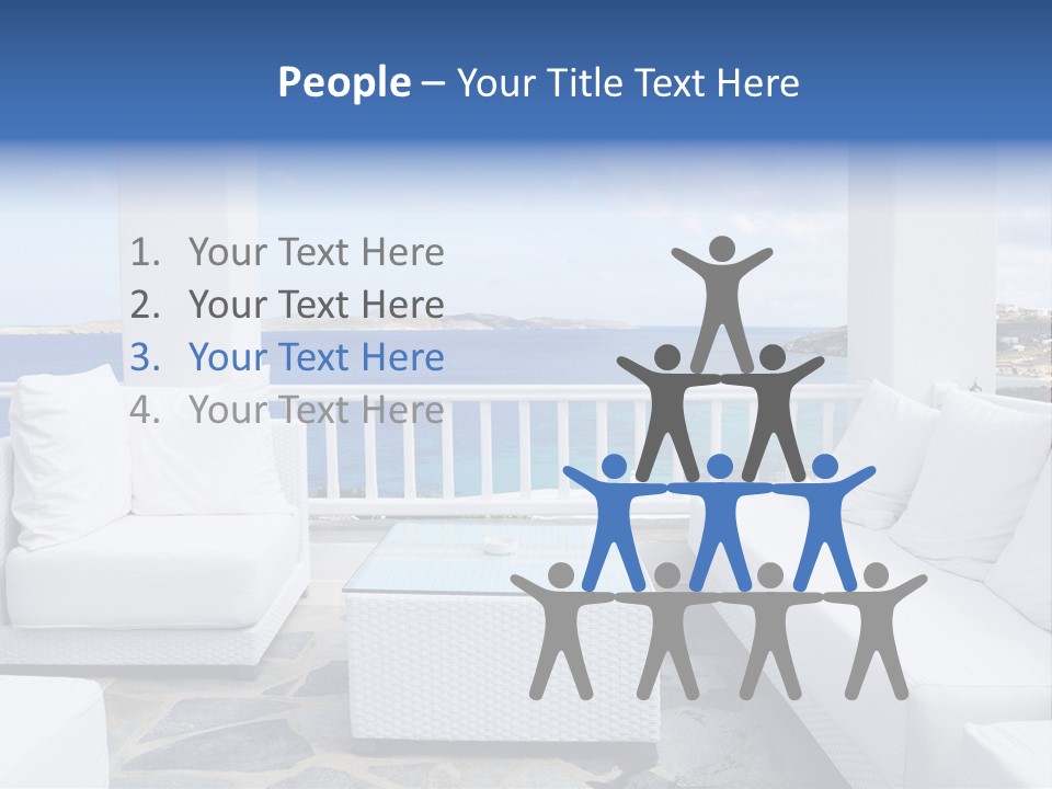Apartment Interior Mykonos PowerPoint Template