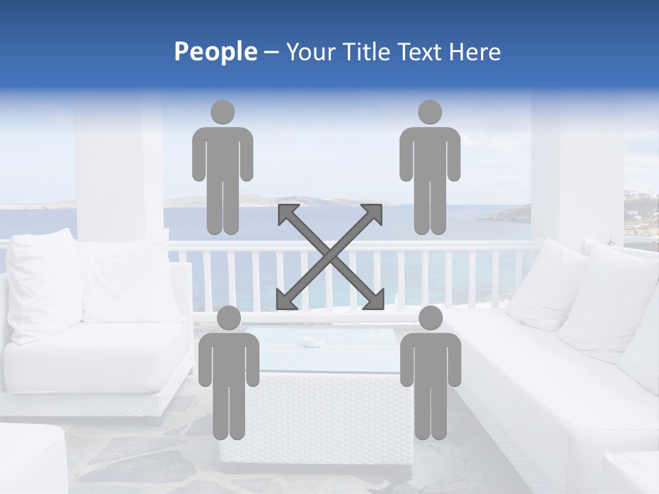 Apartment Interior Mykonos PowerPoint Template