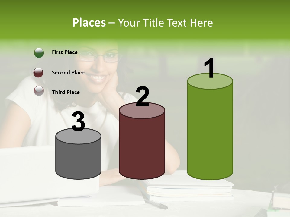 Computer Black Laptop PowerPoint Template