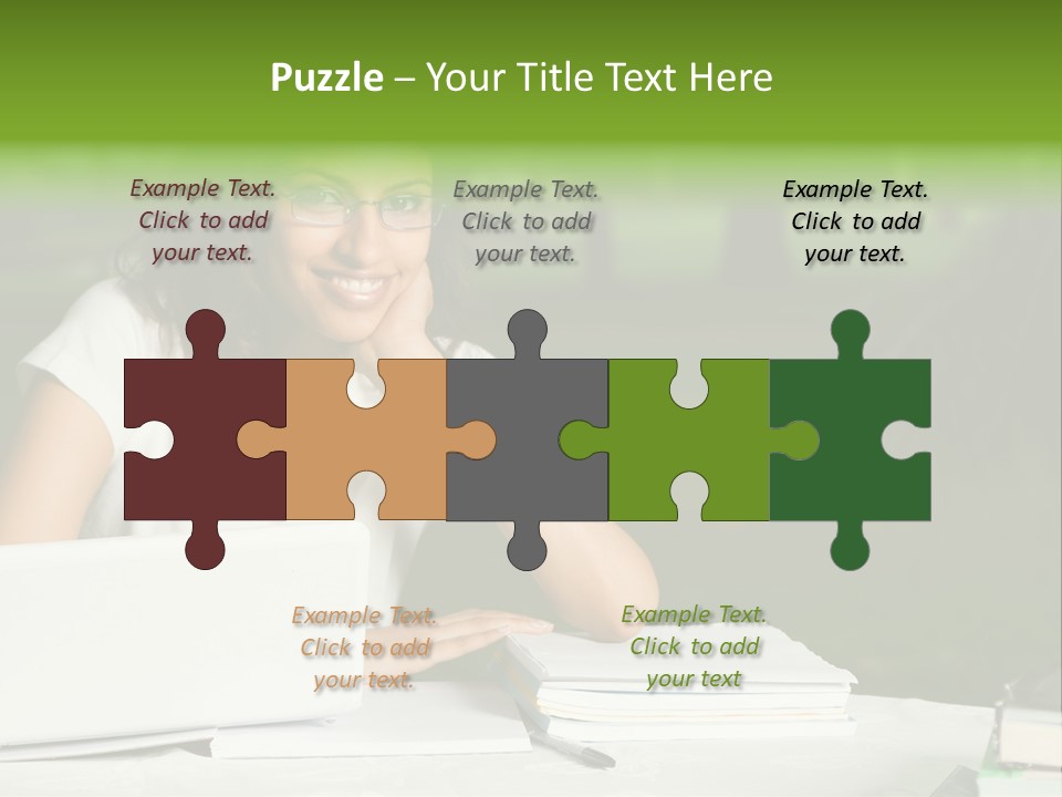 Computer Black Laptop PowerPoint Template