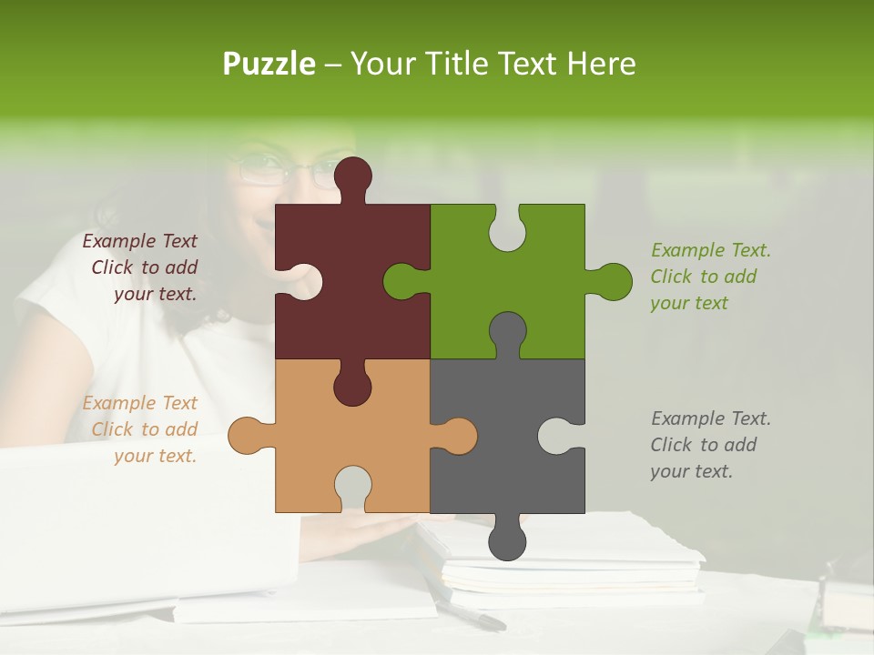 Computer Black Laptop PowerPoint Template