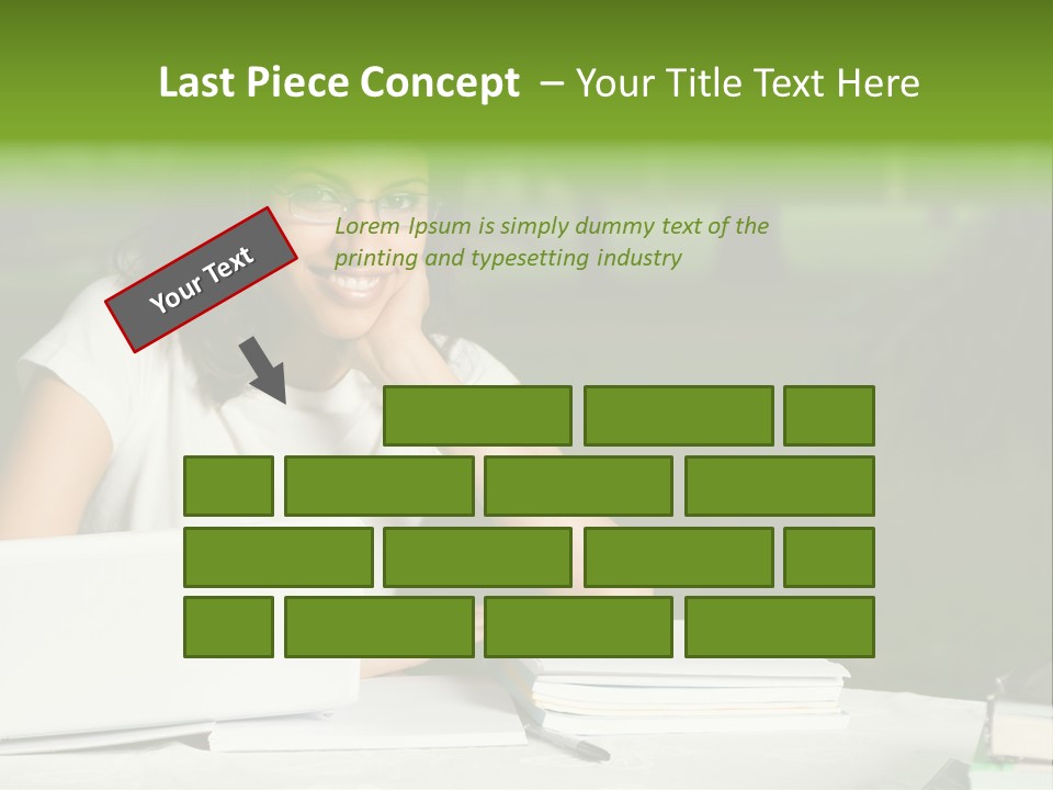 Computer Black Laptop PowerPoint Template