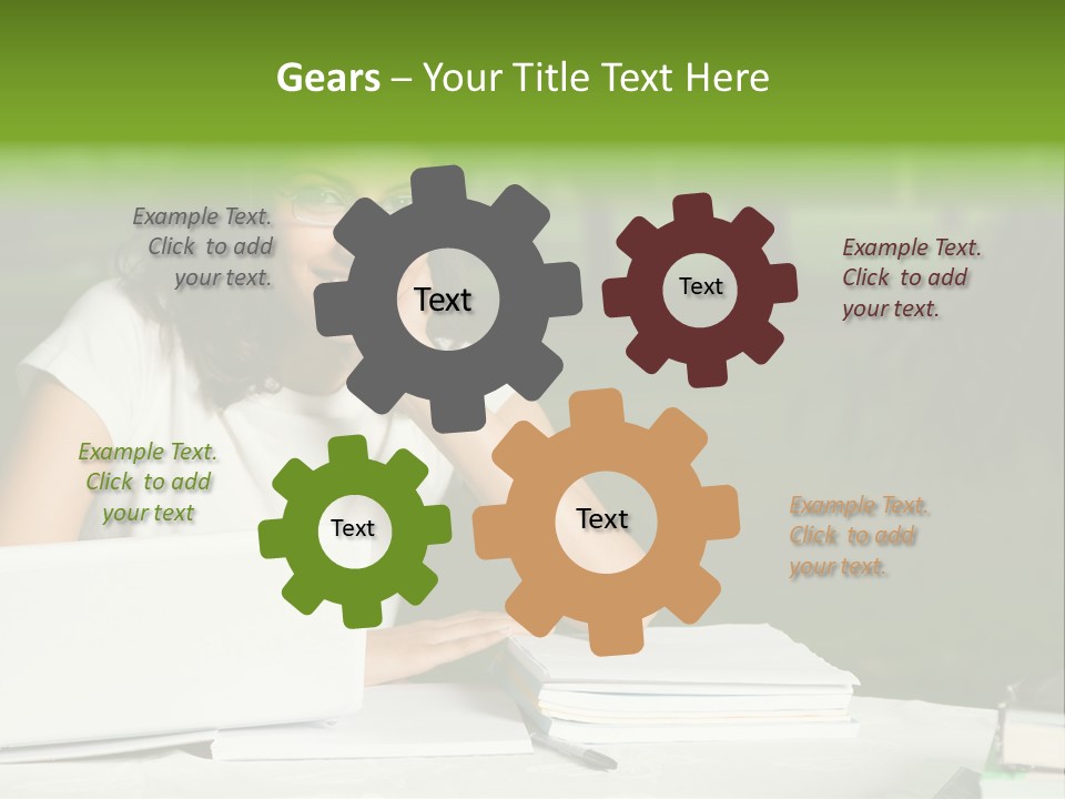 Computer Black Laptop PowerPoint Template