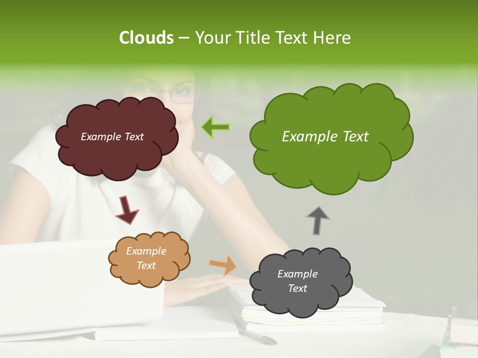 Computer Black Laptop PowerPoint Template