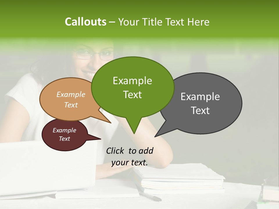 Computer Black Laptop PowerPoint Template