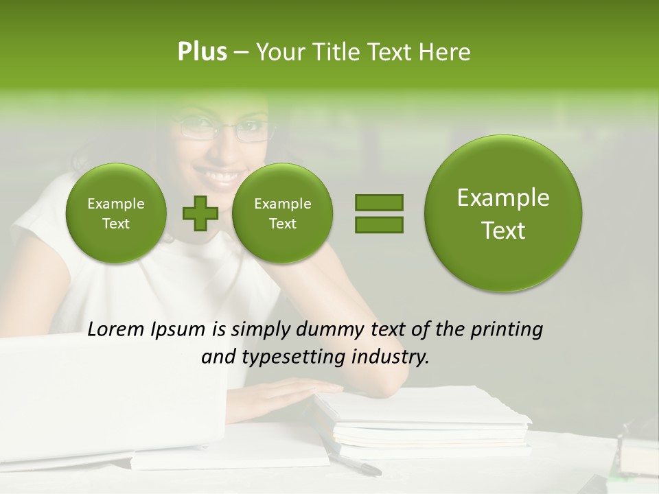 Computer Black Laptop PowerPoint Template