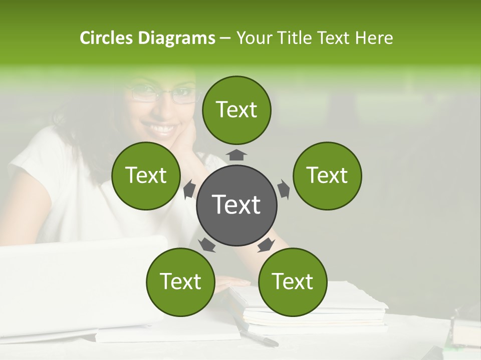 Computer Black Laptop PowerPoint Template