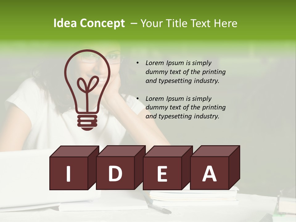 Computer Black Laptop PowerPoint Template