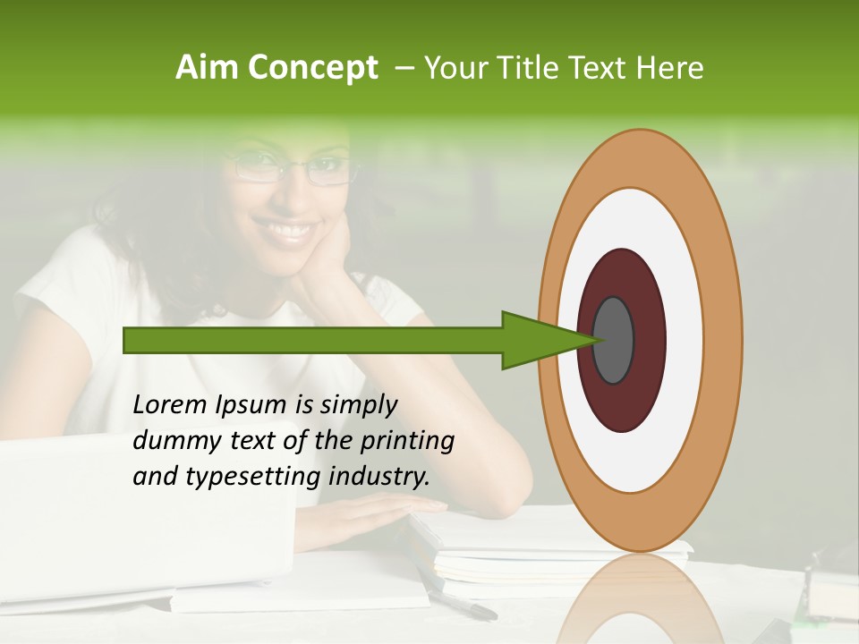 Computer Black Laptop PowerPoint Template