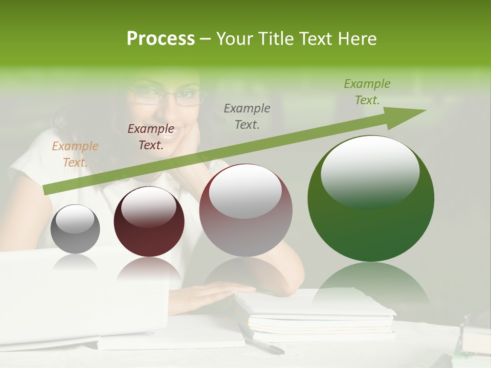 Computer Black Laptop PowerPoint Template