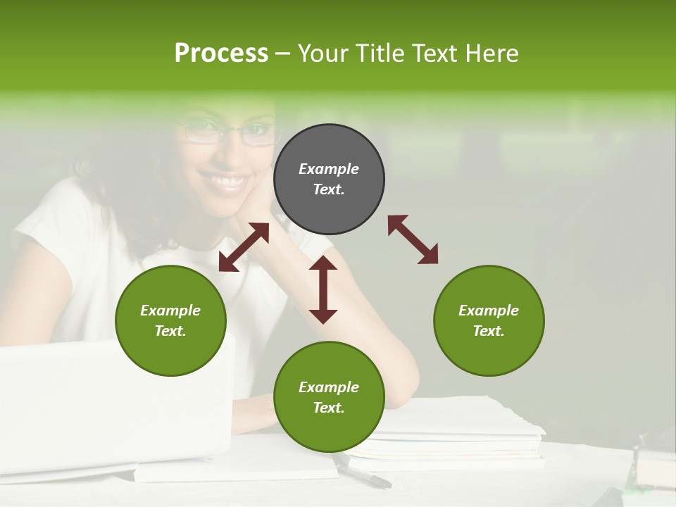 Computer Black Laptop PowerPoint Template