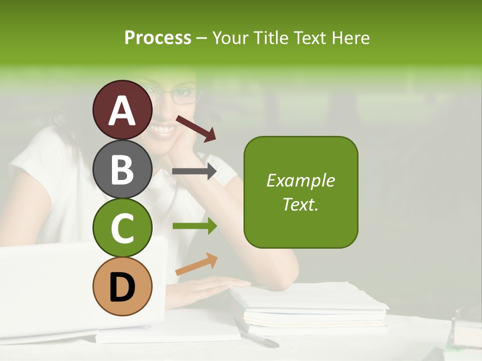 Computer Black Laptop PowerPoint Template