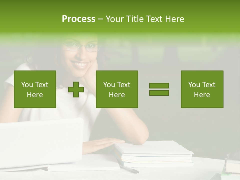 Computer Black Laptop PowerPoint Template