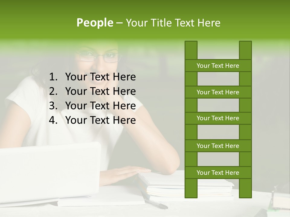 Computer Black Laptop PowerPoint Template