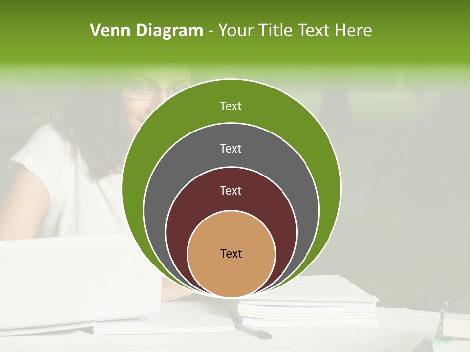 Computer Black Laptop PowerPoint Template