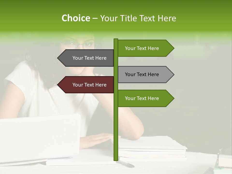 Computer Black Laptop PowerPoint Template