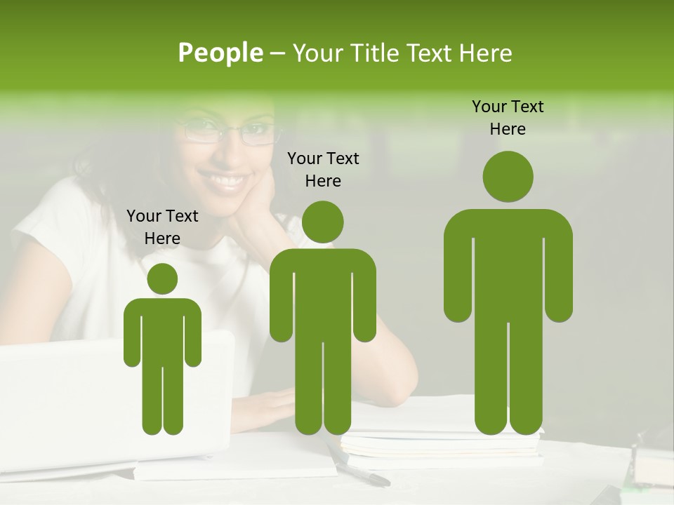 Computer Black Laptop PowerPoint Template