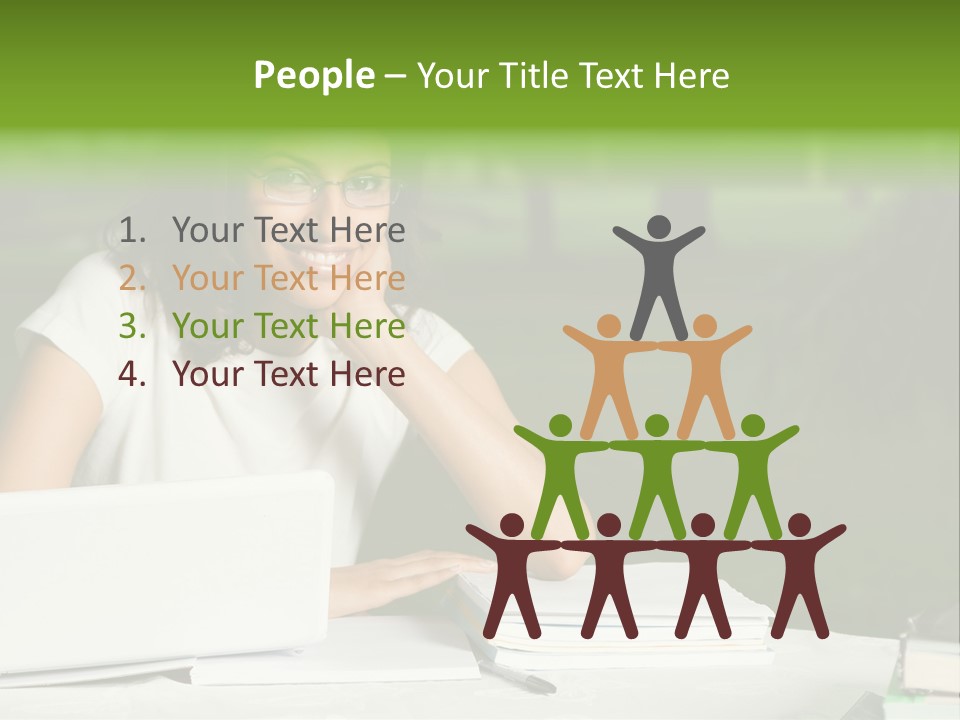 Computer Black Laptop PowerPoint Template