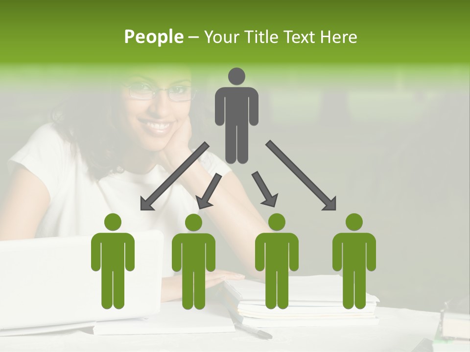 Computer Black Laptop PowerPoint Template