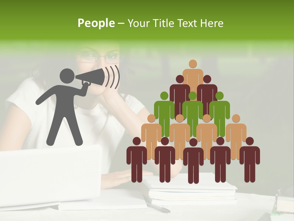 Computer Black Laptop PowerPoint Template