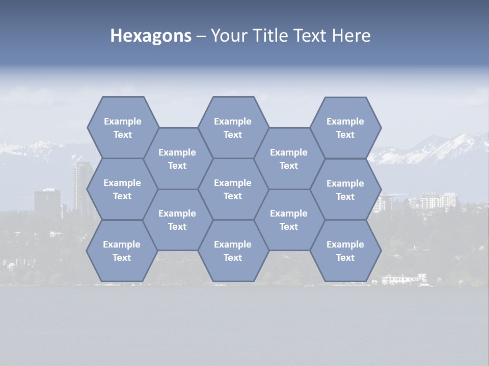 Downtown Bellevue Skyscrapers Seattle PowerPoint Template