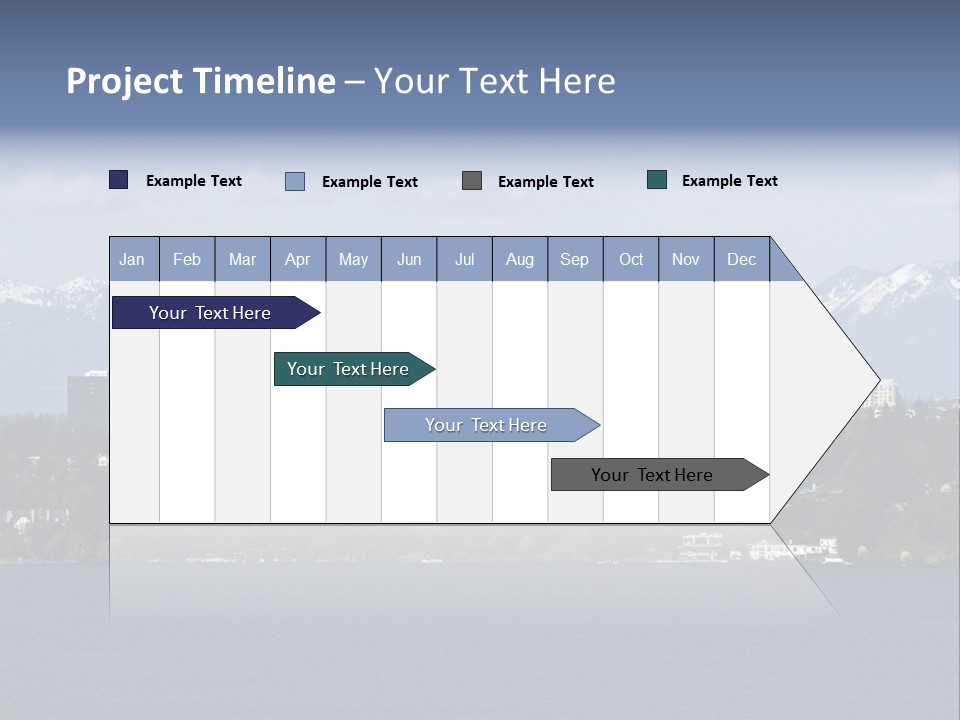 Downtown Bellevue Skyscrapers Seattle PowerPoint Template