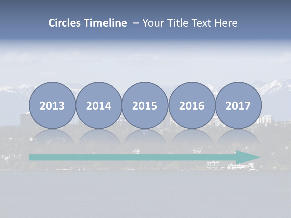 Downtown Bellevue Skyscrapers Seattle PowerPoint Template