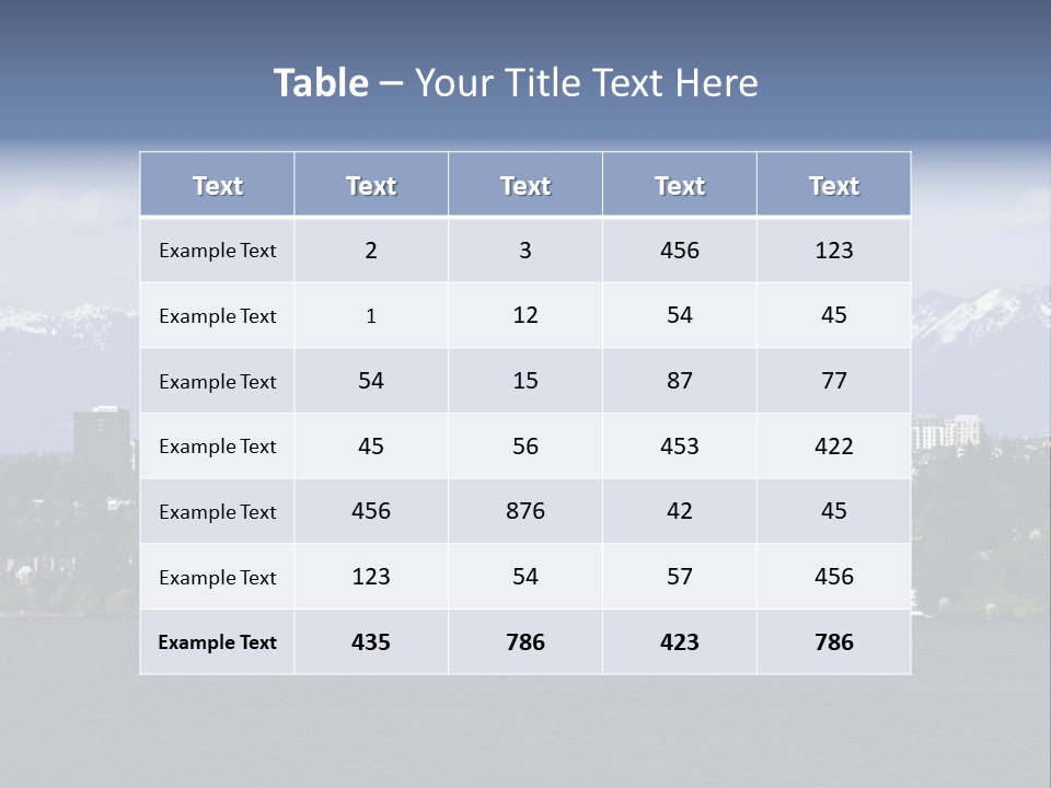 Downtown Bellevue Skyscrapers Seattle PowerPoint Template