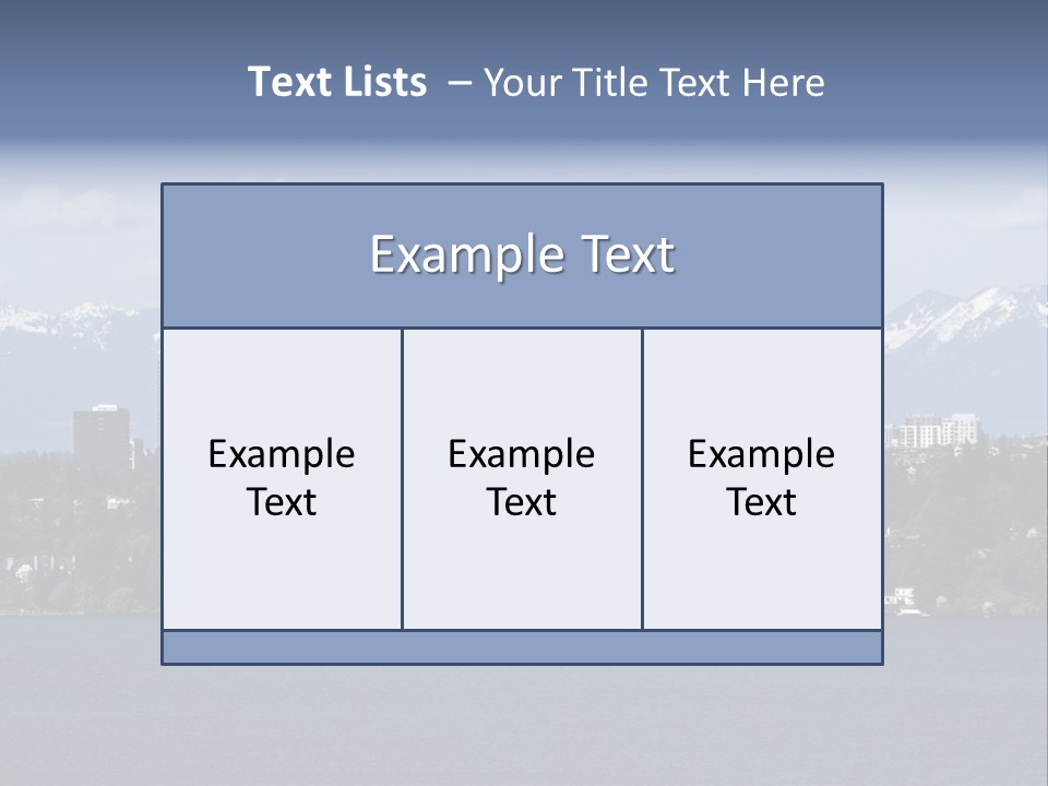 Downtown Bellevue Skyscrapers Seattle PowerPoint Template