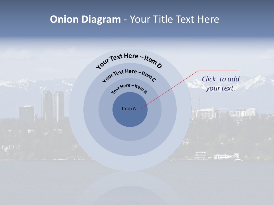 Downtown Bellevue Skyscrapers Seattle PowerPoint Template
