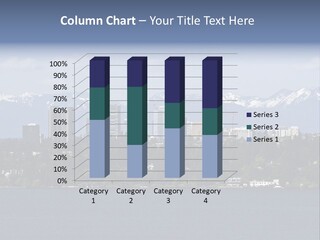 Downtown Bellevue Skyscrapers Seattle PowerPoint Template